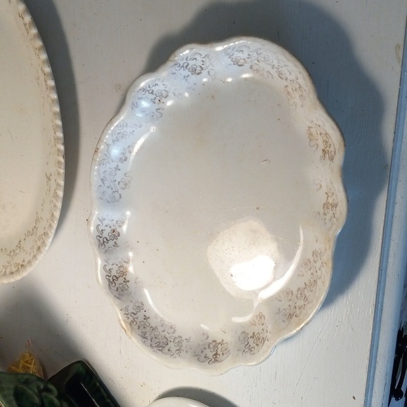 Vintage Homer Laughlin Hudson platter farmhouse shabby chic - Picture 1 of 5